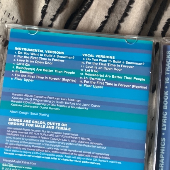 Karaoke Disney Frozen CD Let it Go! BUNDLE ONLY! - Picture 3 of 5